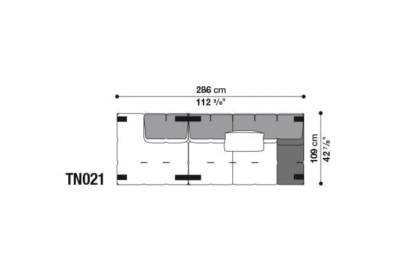 Секционный диван из ткани B&B Italia Tufty-Too ARCH-00095690 - Вид №35