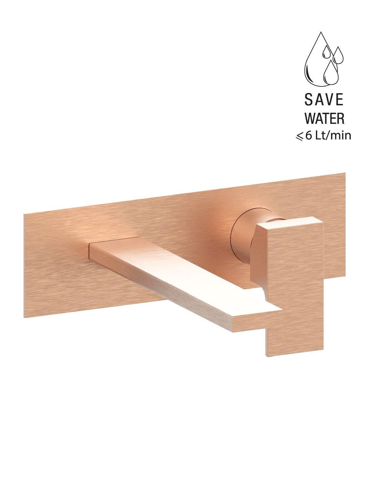 Настенный смеситель для раковины с пластиной без слива Rubinetterie Frattini Vita Due ARCH-00054452 - Вид №41