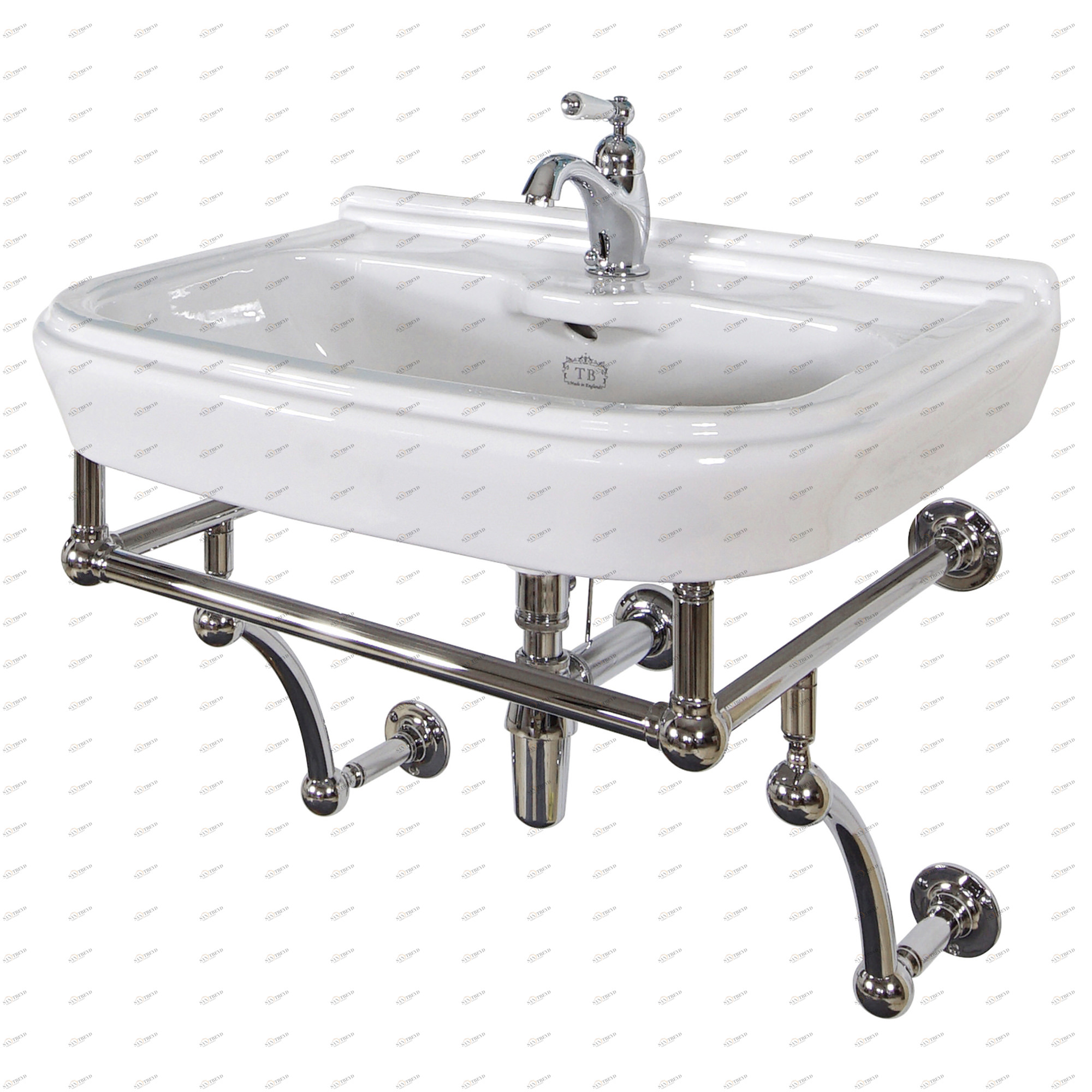 Traditional bathrooms Умывальник КАМДЕН СТАНДАРТ с подвесной консолью Cs-ca-071 