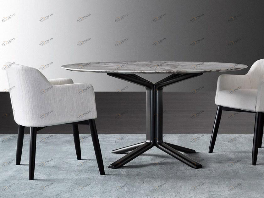Meridiani Круглый мраморный стол Miller sun-id-1371234