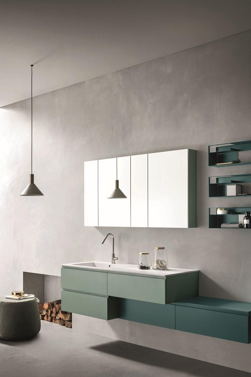 ARBLU Подвесной туалетный столик с ящиками, лакированный Hito sun-id-1392466 - Вид №1