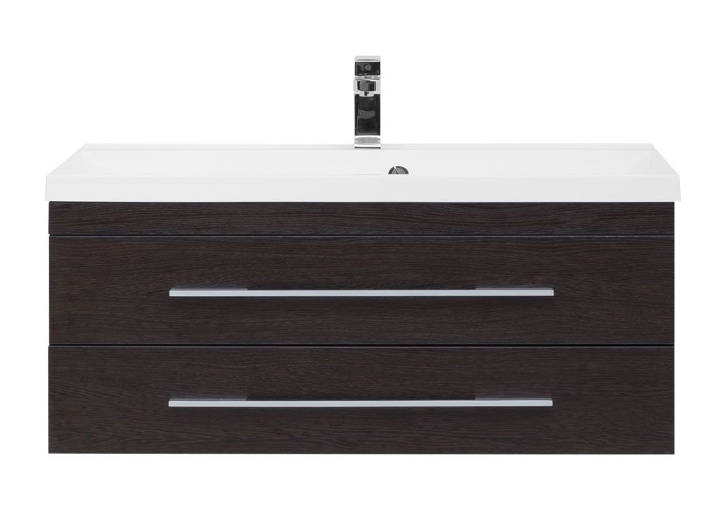 Тумба с раковиной Aquanet Нота NEW 100 венге 0017149800204096 - Вид №2