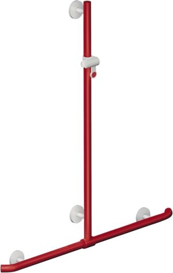 950.35.42091 Поручень для душа с выдвижным держателем для душа HEWI Greifen  - Вид №1