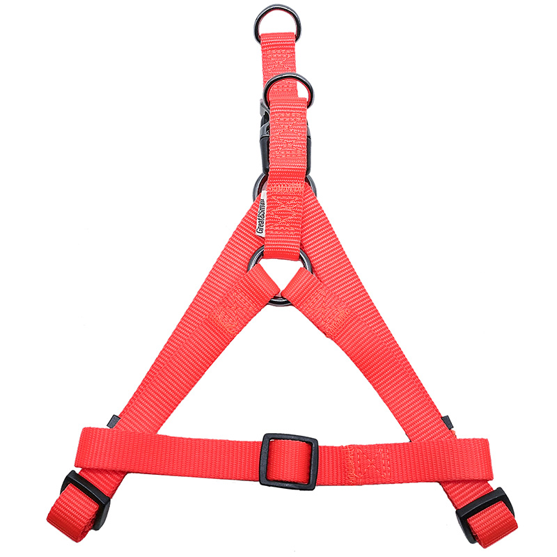 ПР0050092 Шлейка для собак 15мм (обхват 40-50см) оранжевая Great&Small 