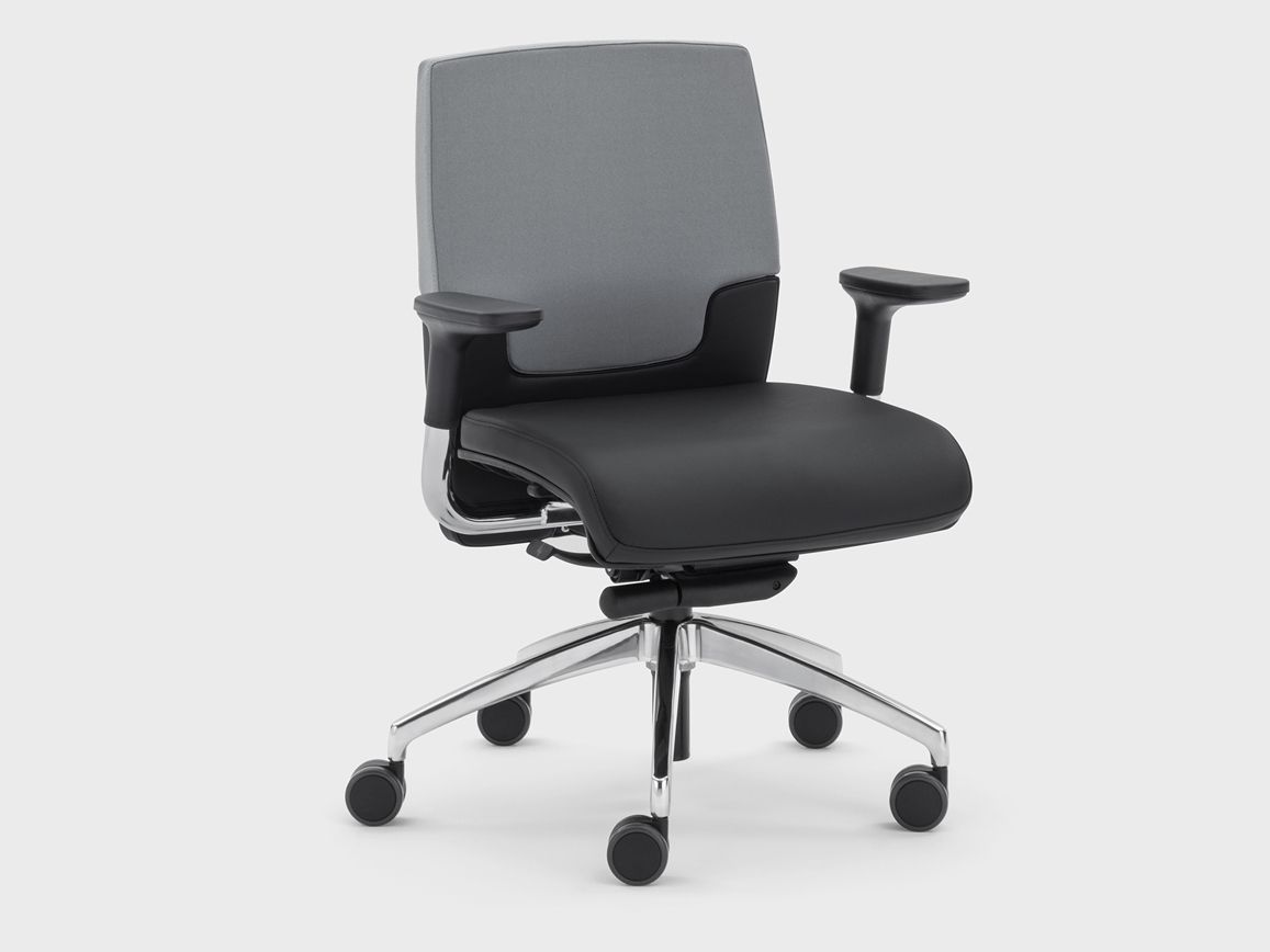 Кожаный регулируемый по высоте офисный стул с подлокотниками Viganò Madam Office ARCH-00028602