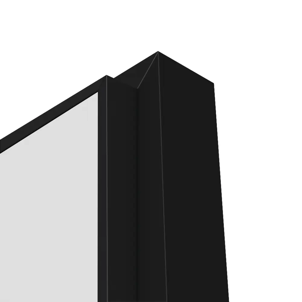 Дверь межкомнатная глухая Invisible 70x220 см цвет белый с замком черная кромка 89433714 STLM-2087376 VELLDORIS  - Вид №6