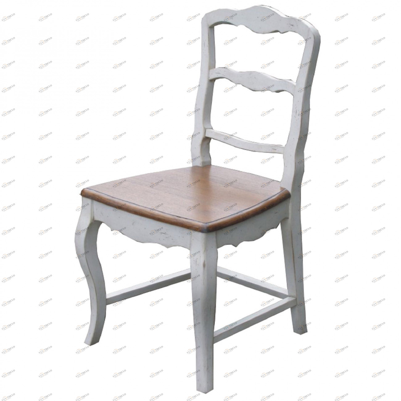 Стул обеденный с резной спинкой кармин Mobilier de Maison ДОМАШНЯЯ ОБСТАНОВКА MOBILIER DE MAISON 017194 Белый;коричневый Santreyd 