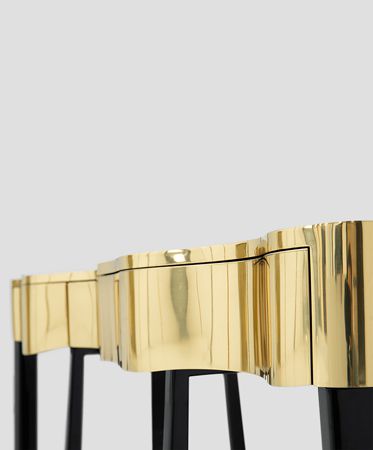 0-056 Извилистая золотая консоль Boca Do Lobo  - Вид №29