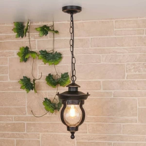 Уличный подвесной светильник Elektrostandard Barrel H черное золото GL 1025H 4690389122064 ELEKTROSTANDARD BARREL 273832 Черный