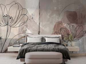 Обои с цветочными мотивами