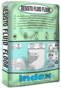 INDEX Густой строительный литой раствор для полов в cls Resisto