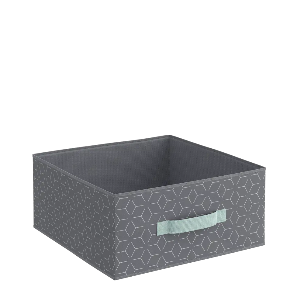 Корзина Spaceo KUB Archi M 15x31x31 см 14 л полиэстер цвет комбинированный серый 82020854 STLM-2054892 - Вид №2