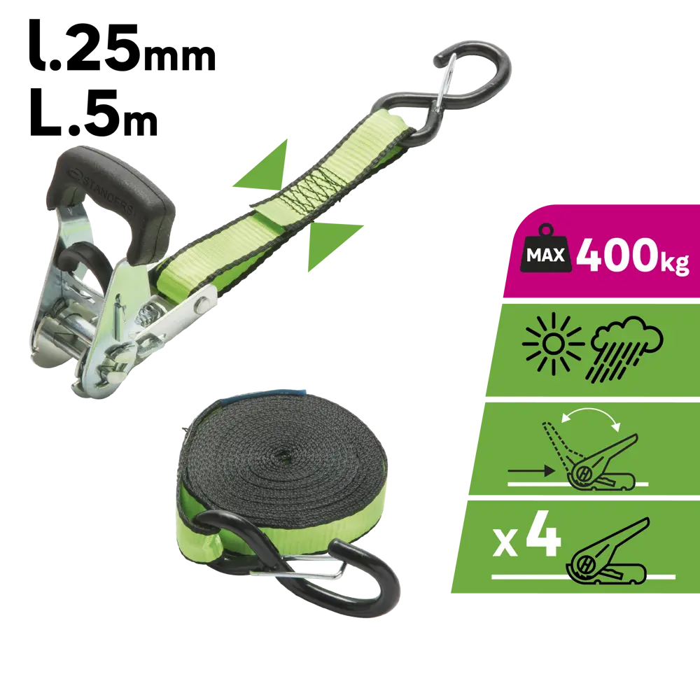 Ремень крепежный Standers 2.5x450 см STANDERS STLM-2169296 - Вид №1