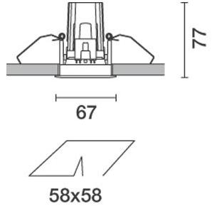 iGuzzini Квадратный встраиваемый светодиодный точечный светильник Laser sun-id-1478121 - Вид №4