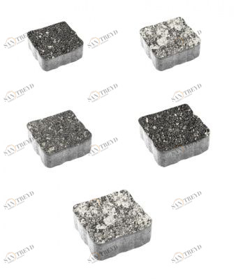 Тротуарные плиты "АНТИК" - А.3.А.4 (Листопад) Антрацит Santreyd sun-id-332436