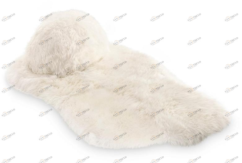 Scarlet Splendour Коврик из овчины с длинным ворсом Snow white sun-id-1414340