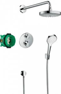 27295000 Croma Select S Душевая система скрытого монтажа с термостатом Ecostat S Hansgrohe