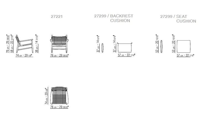 Кресло с подлокотниками Flexform Tessa ARCH-00103199 - Вид №9