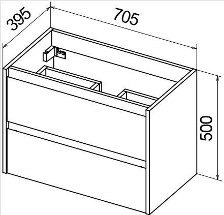 Мебель для ванной комнаты BelBagno KRAFT 39-700 Pietra Grigio  - Вид №2