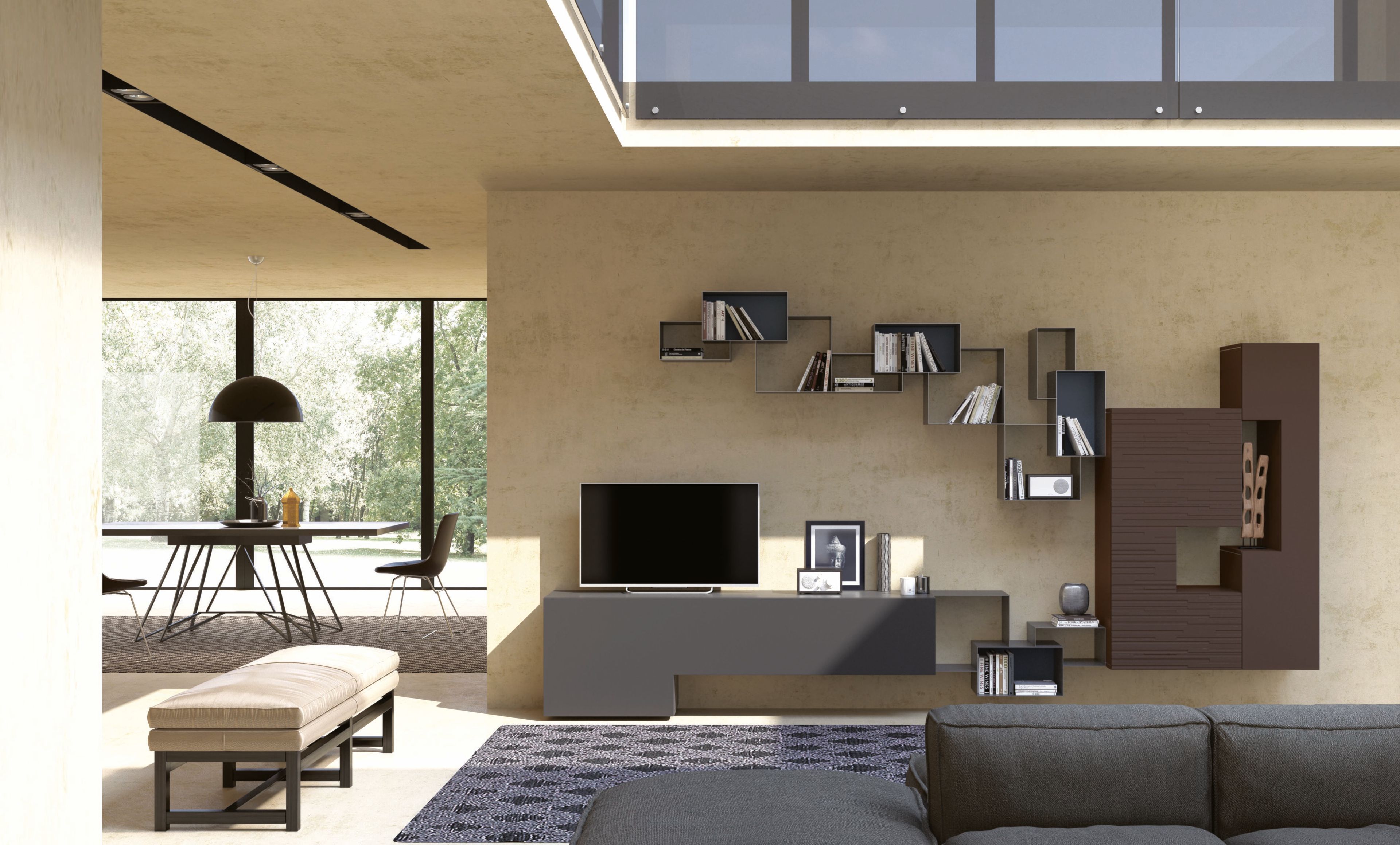 Металлическая секционная настенная Книжная полка Voltan Young ARCH-00043218 - Вид №8