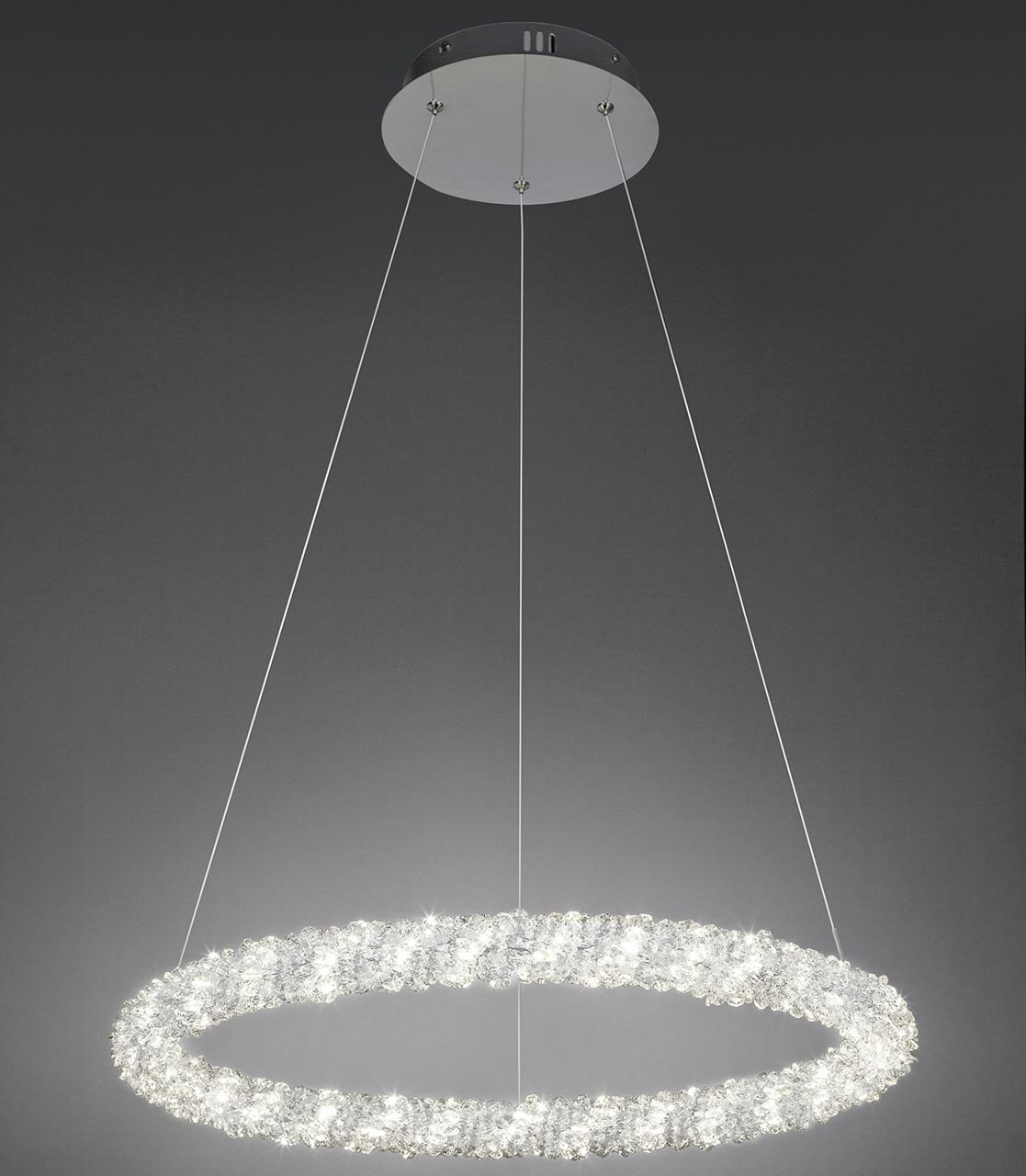 Подвесной светодиодный светильник Bogates Pandora 416/1 Strotskis BOGATES ДИЗАЙНЕРСКИЕ, PANDORA 200144 Хром  - Вид №3
