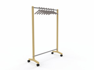 Деревянная напольная вешалка