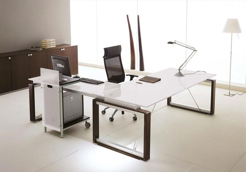 IFT Компьютерный шкаф из шпона и стекла Electa sun-id-1386778 - Вид №2