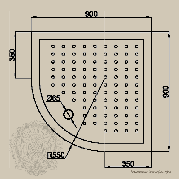 ML.DDM-22.89 Душевой уголок Migliore Diadema - Вид №1