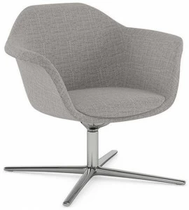 Ersa Вращающееся кресло из ткани с 4 спицами и подлокотниками Polar