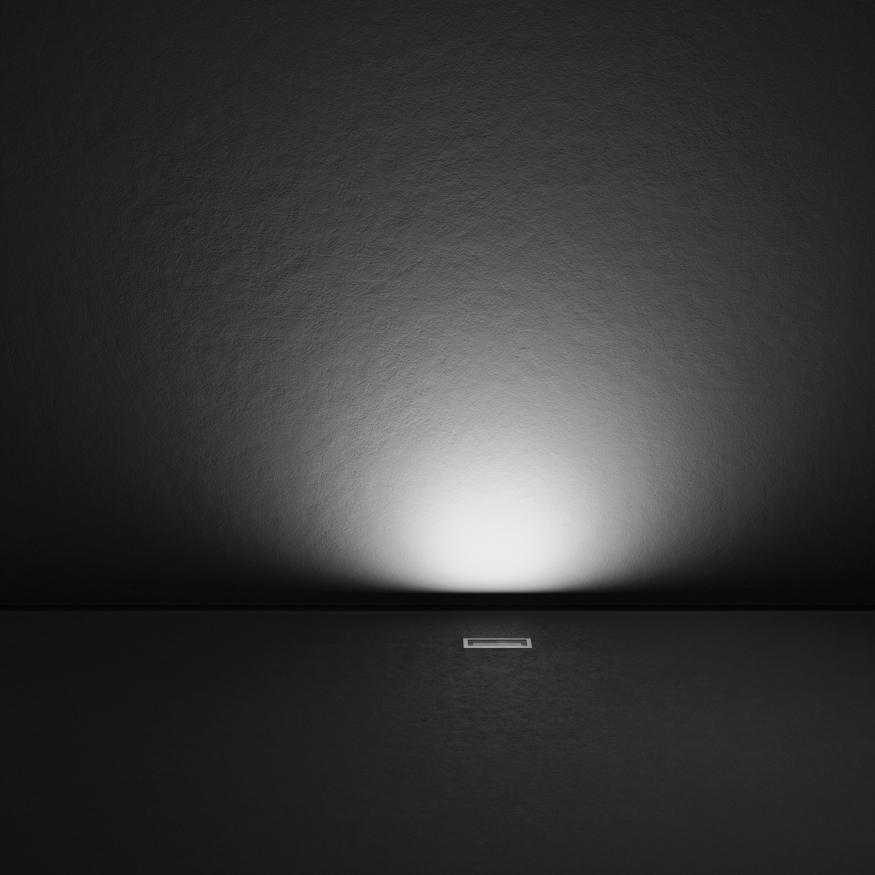 Анодированный алюминиевый светодиодный встраиваемый настенный светильник PUK HYDROFLOOR NANO LINEAR ARCH-00090224 - Вид №2