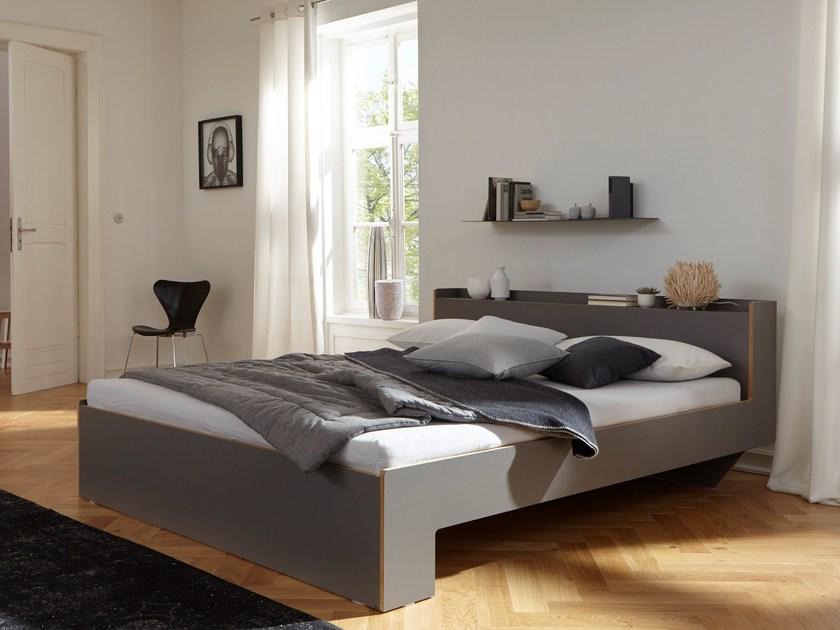 Müller Small Living Двуспальная кровать из дерева с контейнерным изголовьем sun-id-1395715 - Вид №4