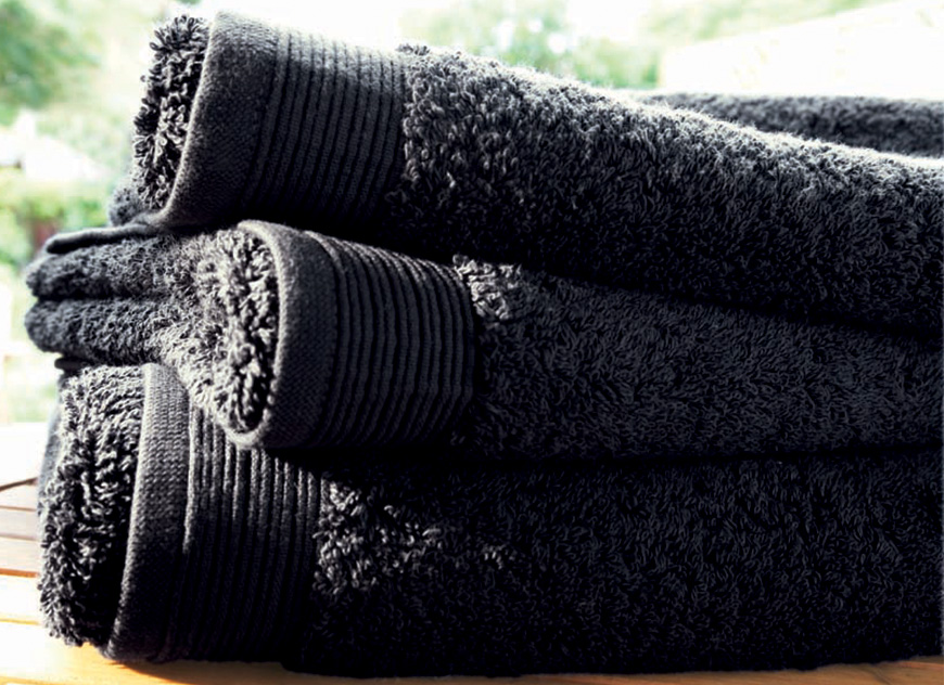 TOW_UNI_AN_70 Полотенце 70/140 anthracite темно-серый хлопок 600гр/м2 Blanc des Vosges Santreyd 