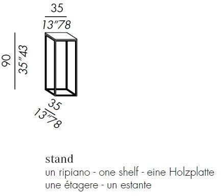 Деревянный пьедестал Meridiani Харди ARCH-00063616 - Вид №2