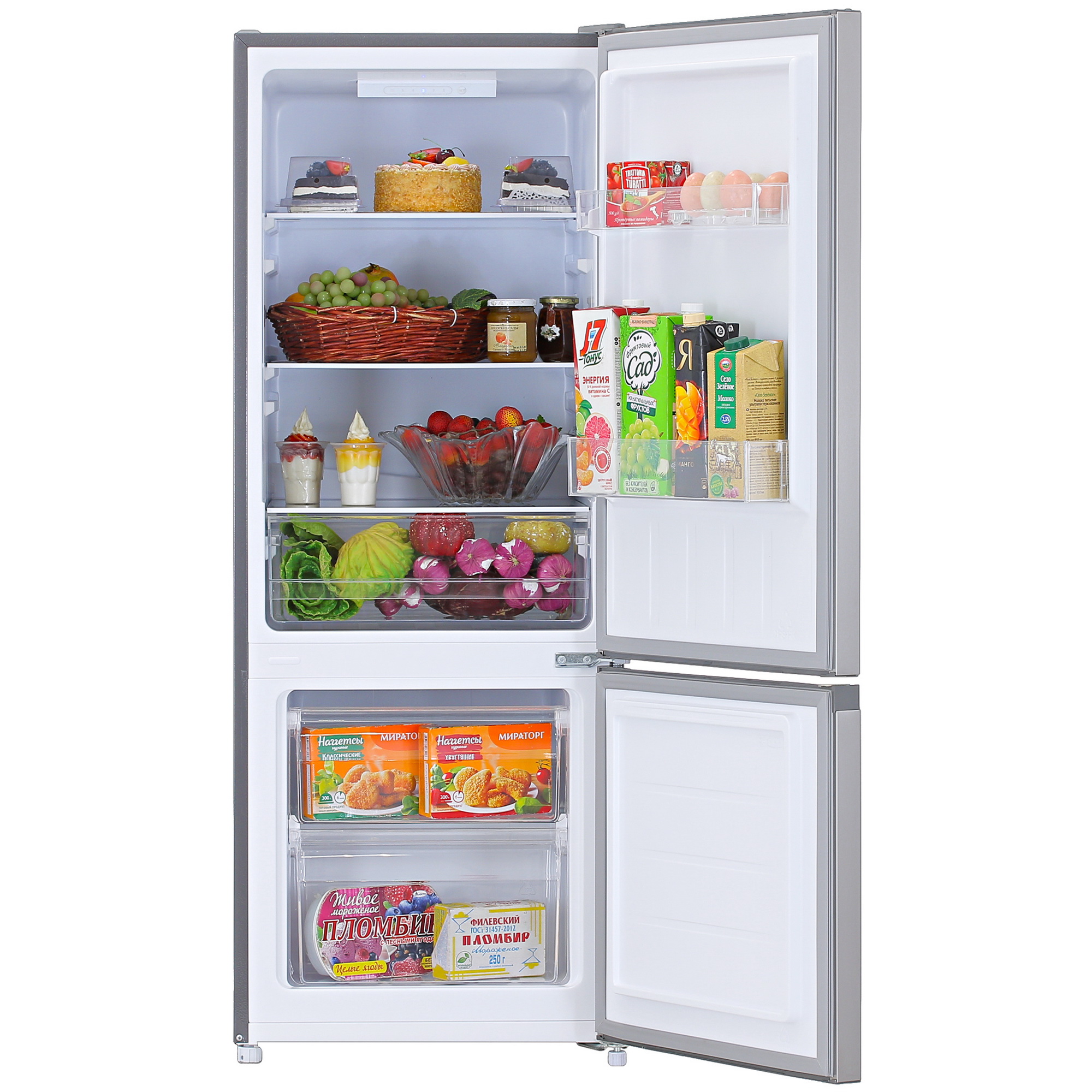 5403616 Холодильник с морозильником   DEXP B2-21AMG серебристый STDN-0061359 - Вид №5