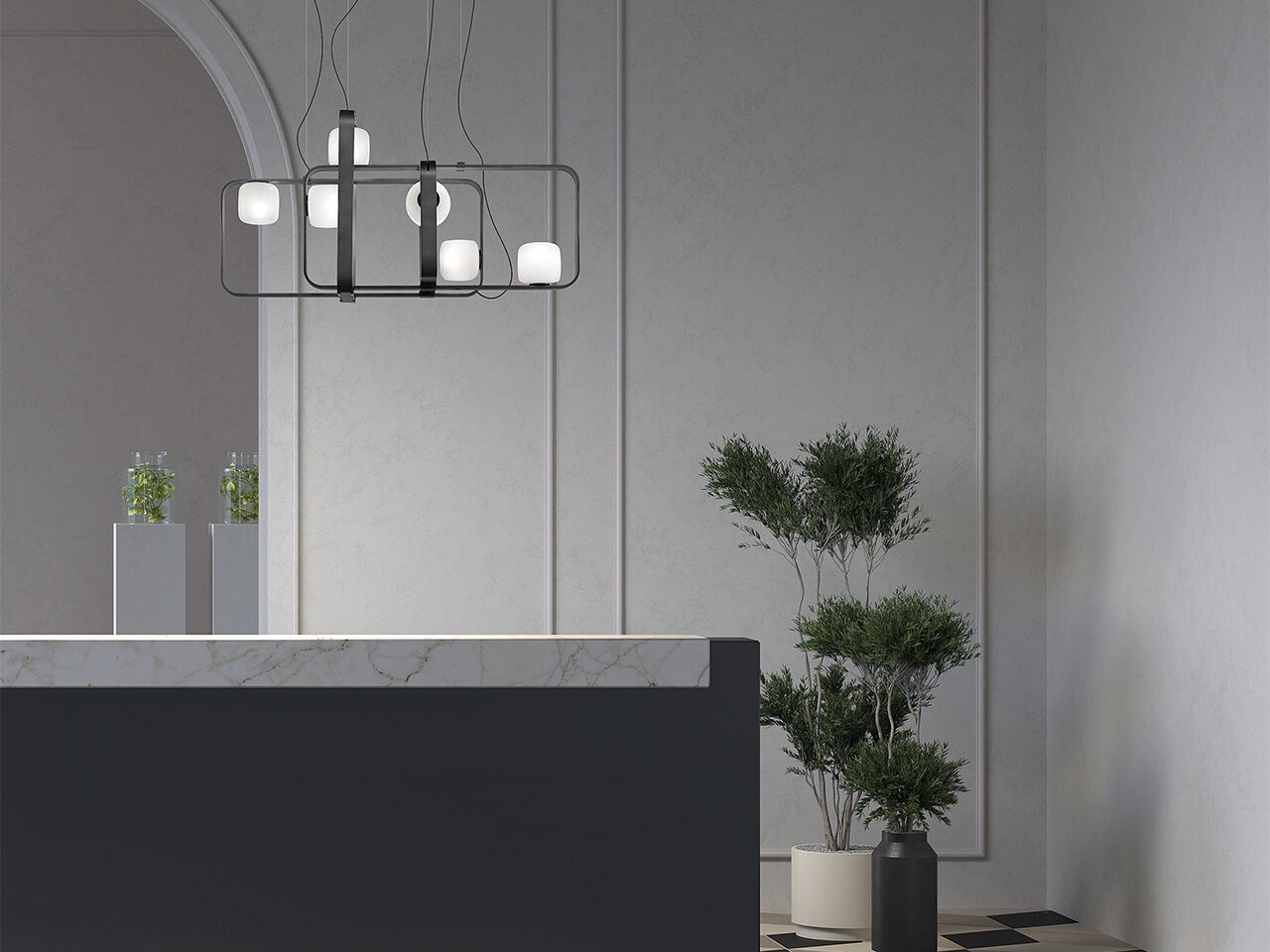 Металлический подвесной светильник Vetreria Vistosi Groove ARCH-00025114 - Вид №5