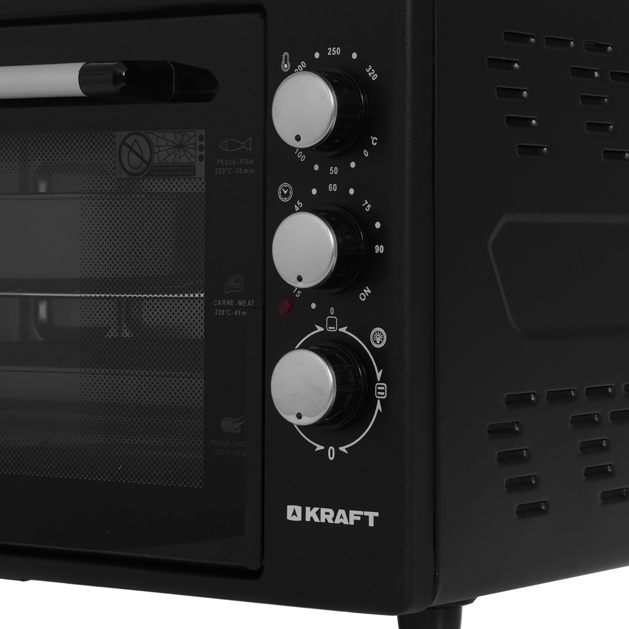 8108441 Мини-печь Kraft KF-MO 3801 BL черный STDN-0069253 - Вид №3