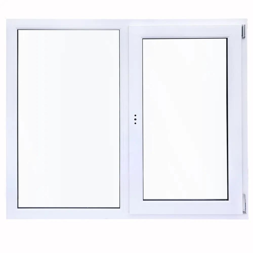 Пластиковое окно ПВХ VEKA одностворчатое 1270x1200 мм (ВхШ) однокамерный стеклопакет белый (с двух сторон) STLM-2154746