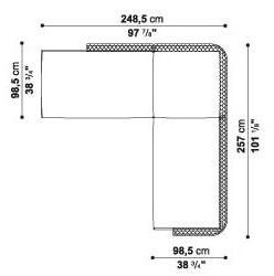 B&B Italia Outdoor Модульный угловой диван Ravel sun-id-1489537 - Вид №31