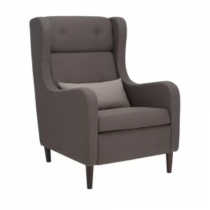 Кресло мягкое с ушами венге Leset "Галант" Milos 20 IMPEX ДИЗАЙНЕРСКИЕ 00-3967058 Коричневый