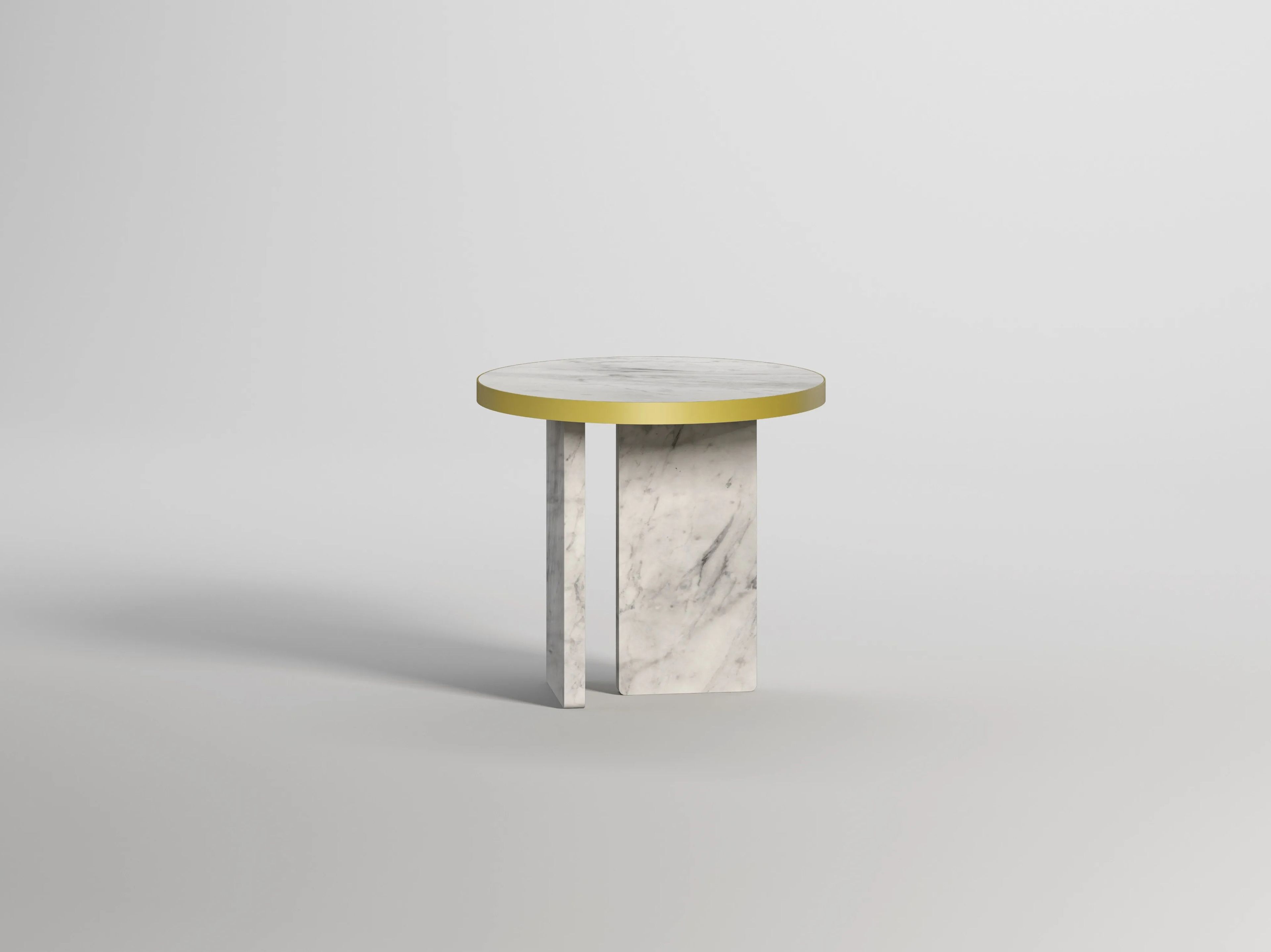 Травертин круглый журнальный столик Davani Purity ARCH-00027089 - Вид №16