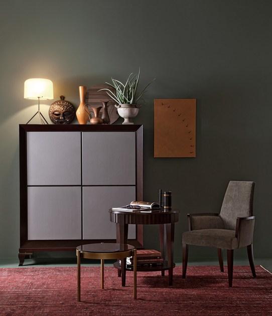 SELVA Круглый журнальный столик из вишневого дерева  3053  - Вид №1