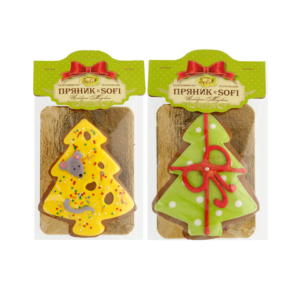 1947 Пряник № 1 100 г "Елочка новогодняя" Пекарня Sofi 
