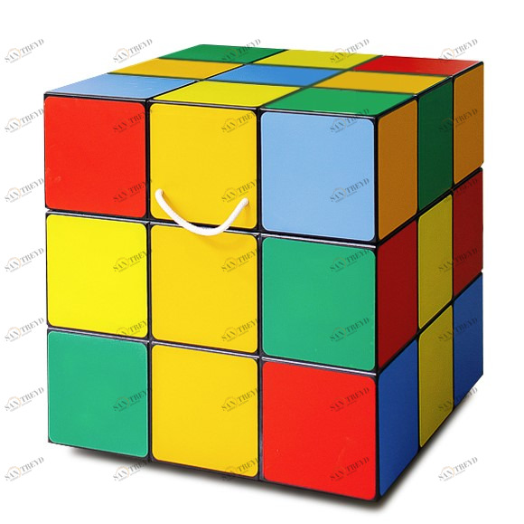 Ящик для игрушек "Кубик Рубика" МАНДАРИН ПРОДЛЕНКА 178753 Желтый;зеленый Santreyd 