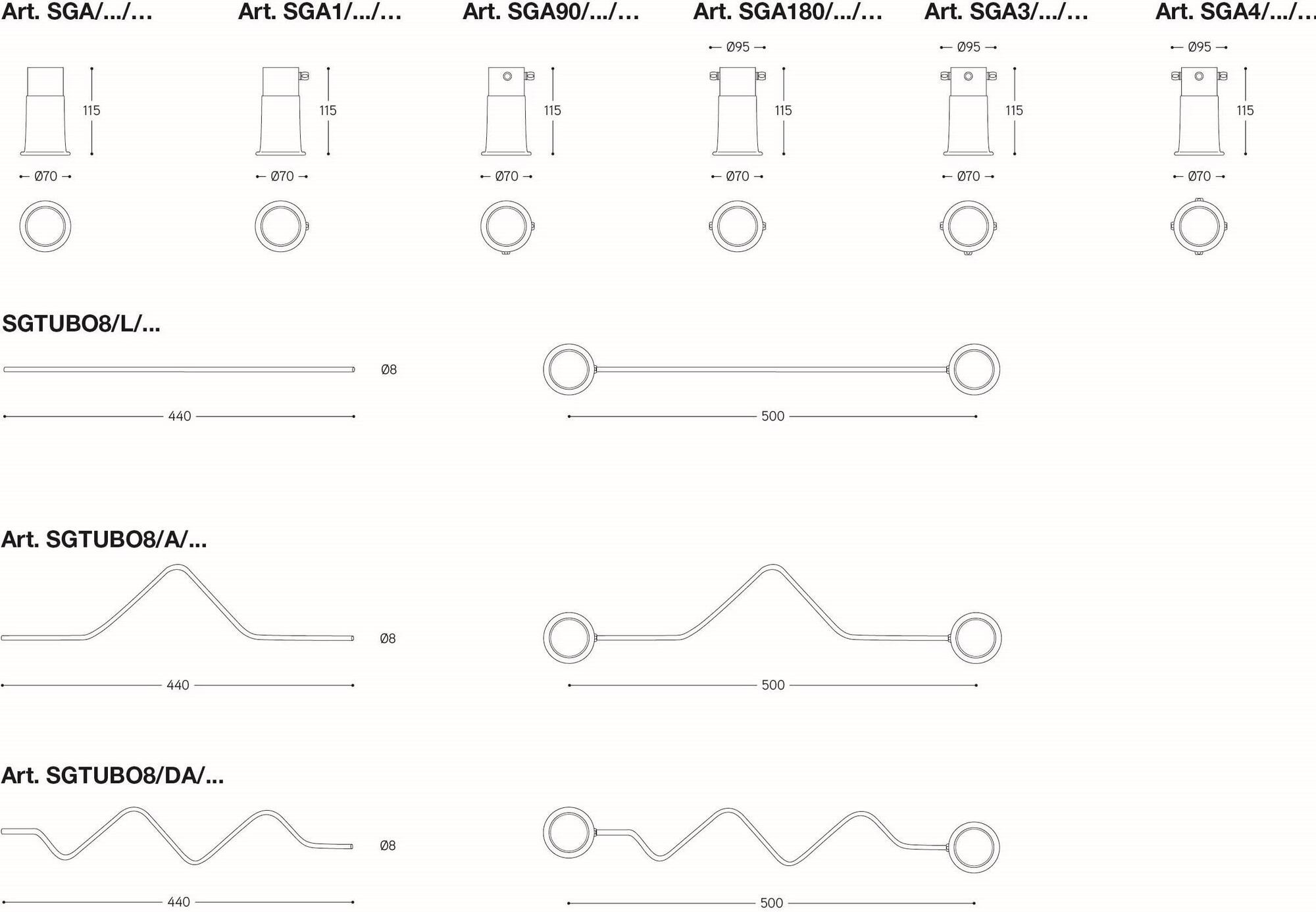 Aldo Bernardi Настенный светильник / потолочный светильник Impianto modulare sun-id-1403312 - Вид №7