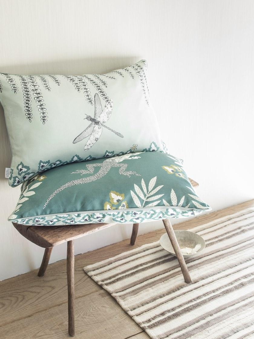 Alexandre Turpault Печатная льняная наволочка Mimetisme sun-id-1447892 - Вид №6