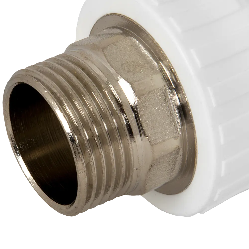 ПОЛИТЭК Муфта комбинированная 32 мм × 1" для соединения полипропиленовых и металлических труб 82198152 STLM-0021752 - Вид №1