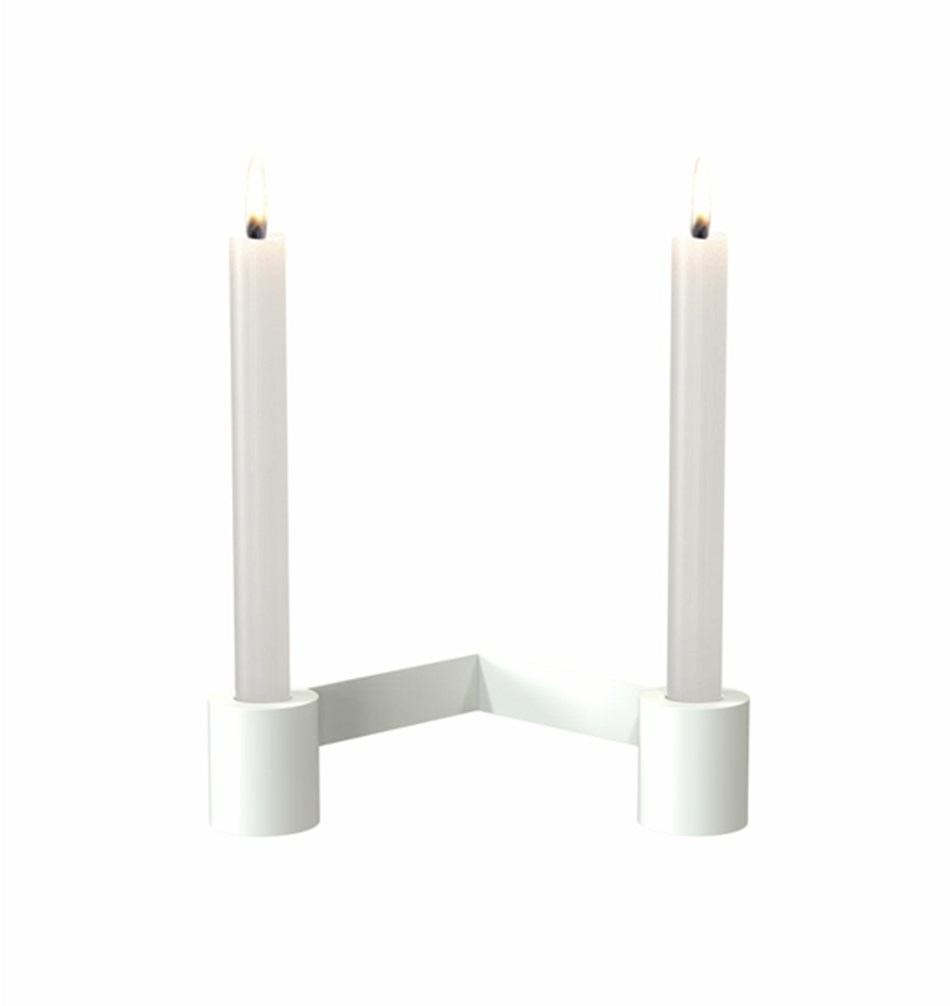 FROST Подсвечник 2005 » белый Нержавеющая сталь Белый N2005-W  - Вид №2