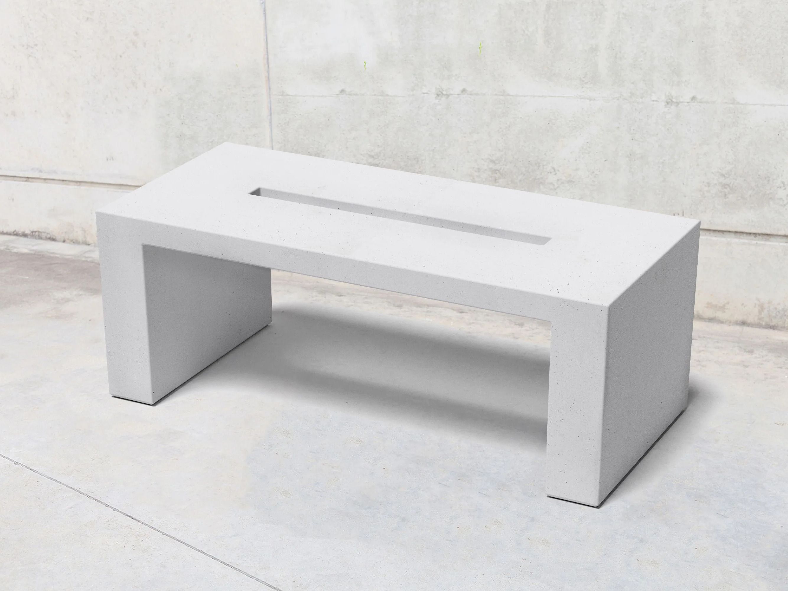 Бетонный прямоугольный стол для общественных мест SIT Root ARCH-00084561