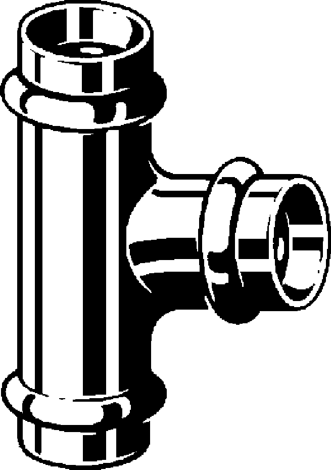 292 010 Модель 2418 Трубопроводные системы  Profipress  Тройники Santreyd  - Вид №1