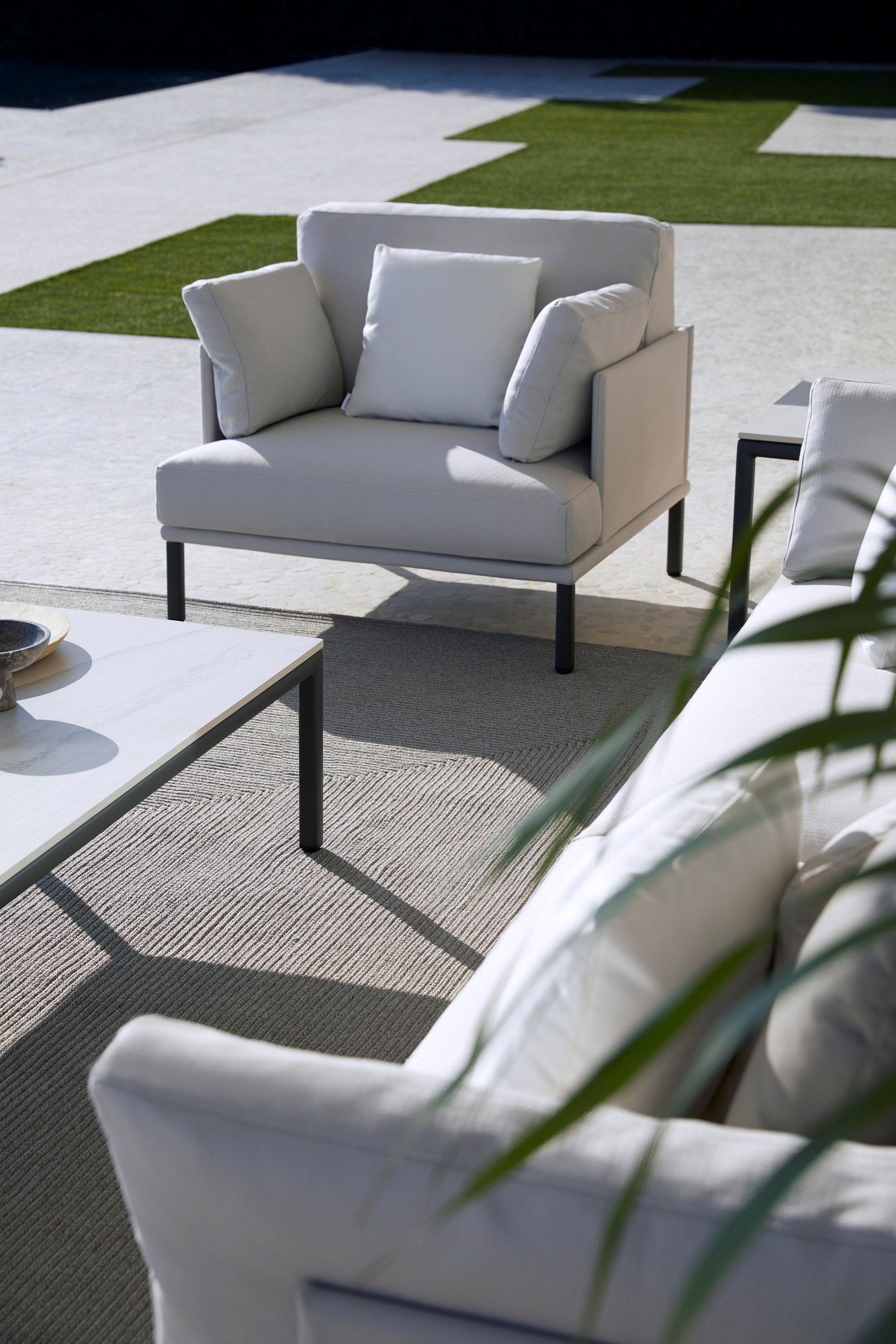 Тканевое садовое кресло с подлокотниками POINT Long Island ARCH-00027229 - Вид №7